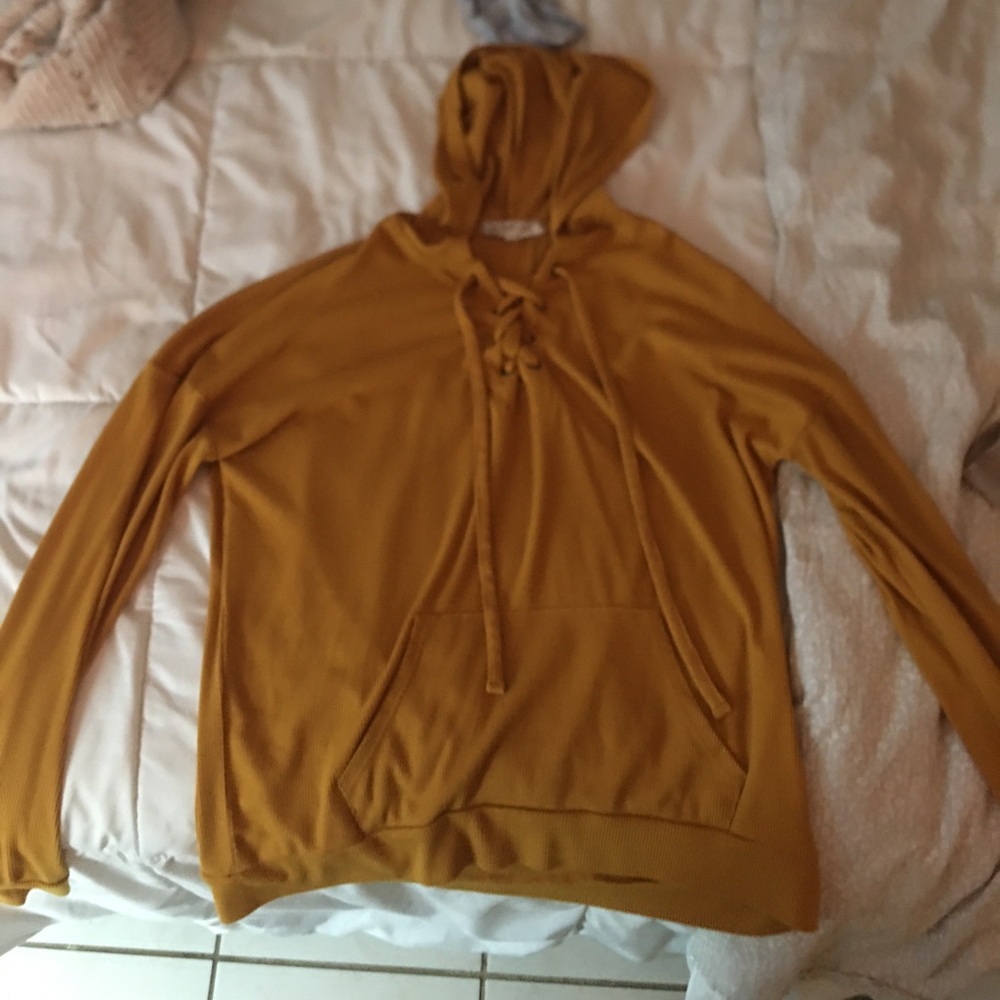 mustard yellow pullover